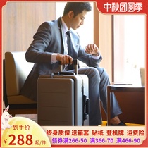 Business PC trolley case Mens boarding case 20 inch 22 suitcase female front electric head luggage suitcase universal wheel suitcase