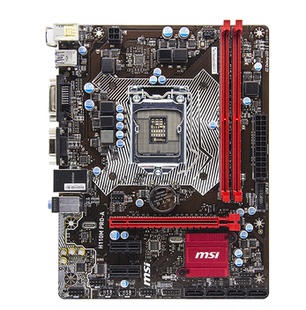 msi/微星 h110m pro-v/a 1151 ddr4全固态电脑游戏主板 配6/7代u