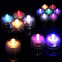 Hotel bar seafood cold dish waterproof colorful light candle cold plate decoration Sabby light plate trim