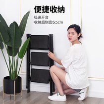Childrens room portable escalator home small ladder household folding ladder four-five step three-step stool commercial indoor