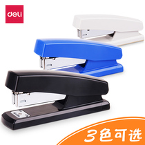  Deli stapler Student small stapler Medium office supplies Stapler Large thick labor-saving staples Heavy-duty seam binding machine Multi-function office supplies