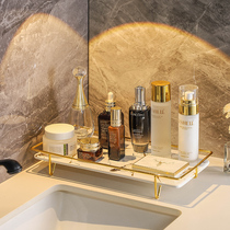 Desktop wash table cosmetic box light luxury toilet bathroom rack toilet toilet table storage shelf