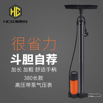 Bicycle pump portable high-pressure household mini car basketball mountain bike electric car motorcycle bike