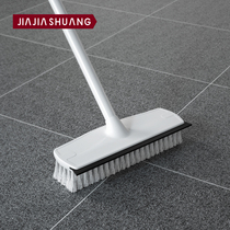 Floor brush long handle stiff wool toilet floor brush household tile bathroom wiper balcony floor brush