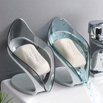 Soap Boxed Necropolis Creative Bathroom Free of perforated leaves Leaves Soap Box Suction Cups Laundry Soap Shelve for Home