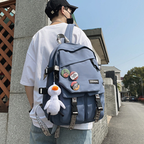 School Bag Mens Han Edition College Students High School Students Big Capacity Junior High School Students Trend Double Shoulder Bag Backpack Women Ins Computer Bag