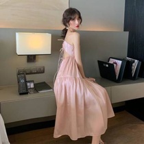 Girlfriend fashion suit women 2020 Summer vintage French niche dress short camisole vest two