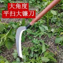 Longer long handle manganese steel small sickle agricultural cutting tree cutting grass grass grass grass cutting knife water grass hole weeding knife big fir sickle