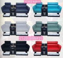 Club table tennis rest area upscale billiards sofa chair leather tea table accessories Ball room Luxury Casual Sofa Chair