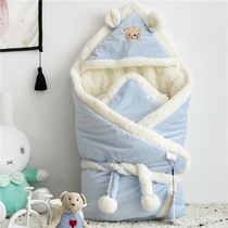 Newborn childrens bags in winter babies are thickened in winter. Newborn cotton is out of the bag to keep warm in autumn and winter.