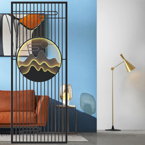 New Chinese Wrought iron screen Entrance door Entrance small occlusion Living room bedroom Light luxury modern simple decorative partition