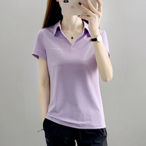 Sports POLO shirt womens short-sleeved 2021 summer new casual t-shirt lapel t-shirt outdoor quick-drying clothes womens T-shirt