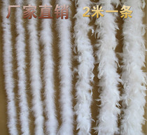 diy festive decoration turkey feather strip thick flat wool wedding feather toy gift craft decoration