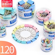 Document clip long tail clip dovetail clip iron clip iron clip large book clip test paper office stationery mixed test paper clip ticket invoice holder household photo clip medium and small butterfly clip hand tent