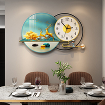 Modern light luxury clock clock wall clock living room home fashion simple creative atmosphere decoration clock Wall personality mute