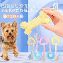 Dog toy ball resistant to bite tooth stick puppies Teddy golden hair relief small dog dog bite glue training pet supplies