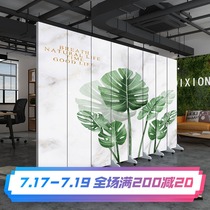 European-style screen partition Living room Bedroom folding entrance Simple modern office Office building occlusion mobile folding screen