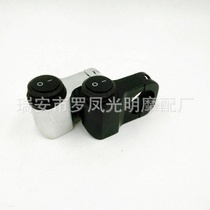 Motorcycle aluminum alloy switch Waterproof headlight switch retrofit function Retro switch Black silver power-off switch