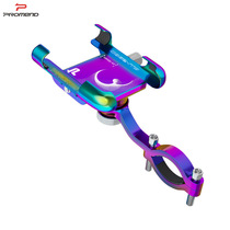 Bicycle mobile phone stand Colorful aluminum alloy screw adjustment Silicone Motorcycle navigation support frame riding accessories