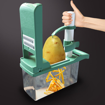 Kitchen vegetable cutting artifact multifunctional shredded potato shredder grater household cut flower diced fruit slicer