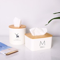 Nordic ins tissue box home living room creative light luxury drawing box napkin roll paper tube desktop remote control storage
