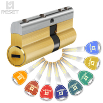RESET Lock Core Home Security Door Universal Seven Color full copper 36 vane bifacial ultra C class anti-technical open anti-prying lock core