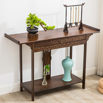 New Chinese small tea table tea table tea cabinet tea space entrance table solid wood storage cabinet tea set tea tray table