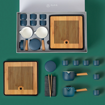 Mr. Nanshan anti-scalding side kung fu tea set gift box home simple modern living room meeting guest tea