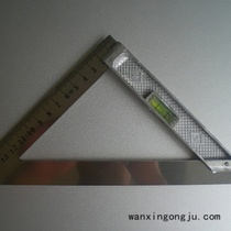 Horizontal triangle ruler 90 degree straight angle ruler Stainless Steel woodworking steel plate ruler 45 degree steel angle ruler ruler ruler scale