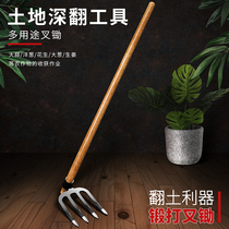 Hard iron rake garden planting soil rake rubbing rubber rake rake rubbing floor hoe household artifact