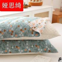 Simply cotton dry and cool four layers gauze pillow towel 07233 plus new cotton thick pillow slip headwind towel