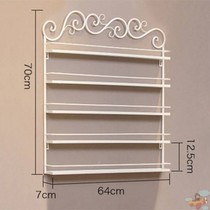 Nail art cabinet Wall cabinet wrought iron European nail polish shelf shelf display rack shelf Cosmetics wall-mounted shelf