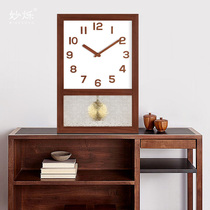 Light Extravagant Modern Wooden Living Room Day Style Retro Hanging Bell Creative Real Home Nordic Clock Table Fashion Brief Swing