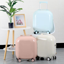 Star Same-style Suitcase Woman 18 Mesh Red Mini Mini Bubble High Face Value Pull Bar Case 20 Inch Small Horn Den Case
