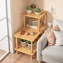Sofa side shelf side cabinet side cabinet small square table living room home coffee table bedroom bedside table rental house flower stand