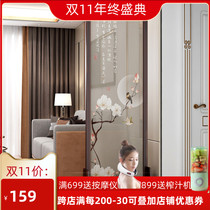 New Chinese screen simple modern folding movable bedroom to block home office solid wood porch small partition