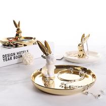 Enter the door to put the key tray decorated with the Xuan Guan Pendulum creative minimalist modern doorway Put the key tray