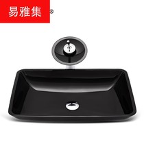 Bathroom tempered glass wash basin hotel sink bathroom toilet basin