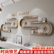 Nail shop Nail Polish glue shelf wall hanging nail art wall rack U-shaped nail polish display rack cabinet iron European style