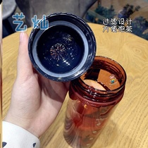 Summer Korean version of large capacity portable plastic cup for boys and girls students