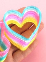 Large colorful rainbow circle plastic telescopic stretch Spring childrens educational toy adult performance nostalgic Magic Circle