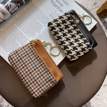 Canvas New Zip Short Wallet Small Wallet Ultra Slim And Delicate Tide Zero Wallet Woman Fashion Coin Bag Key Bag