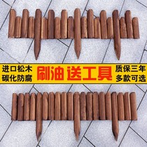 Embalming wood fence garden fenced outdoor patio Flower altar inserts small fence outdoor decorated wood pile vegetable garden guardrails
