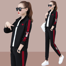Autumn New closure leggings casual sports suit womens cardigan sportswear spring and autumn ANTA E ERKE