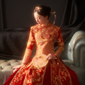 Xiuhe clothing 2020 new wedding dress Chinese style wedding dress Chinese dress Slim wedding toast dress bride out of the court dress