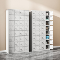 32-door steel floor-to-ceiling multi-door locker Employee locker with lock storage cabinet Gym iron storage shoe cabinet