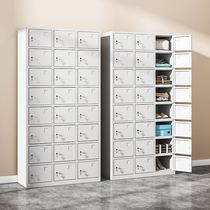 24-door steel floor-to-ceiling wardrobe staff locker with lock storage cabinet gym iron sheet storage shoe cabinet