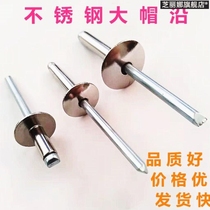 *304 stainless steel core pulling rivet big head pull cap nail Big flat head pull cap nail Big brim round head steel pull nail