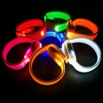 Night running safety light reflective equipment running light warning light flash night running glowing bracelet wrist with signal light
