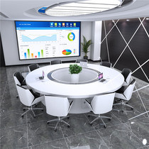 Round conference table creative round table custom paint white simple modern Company large arc conference table